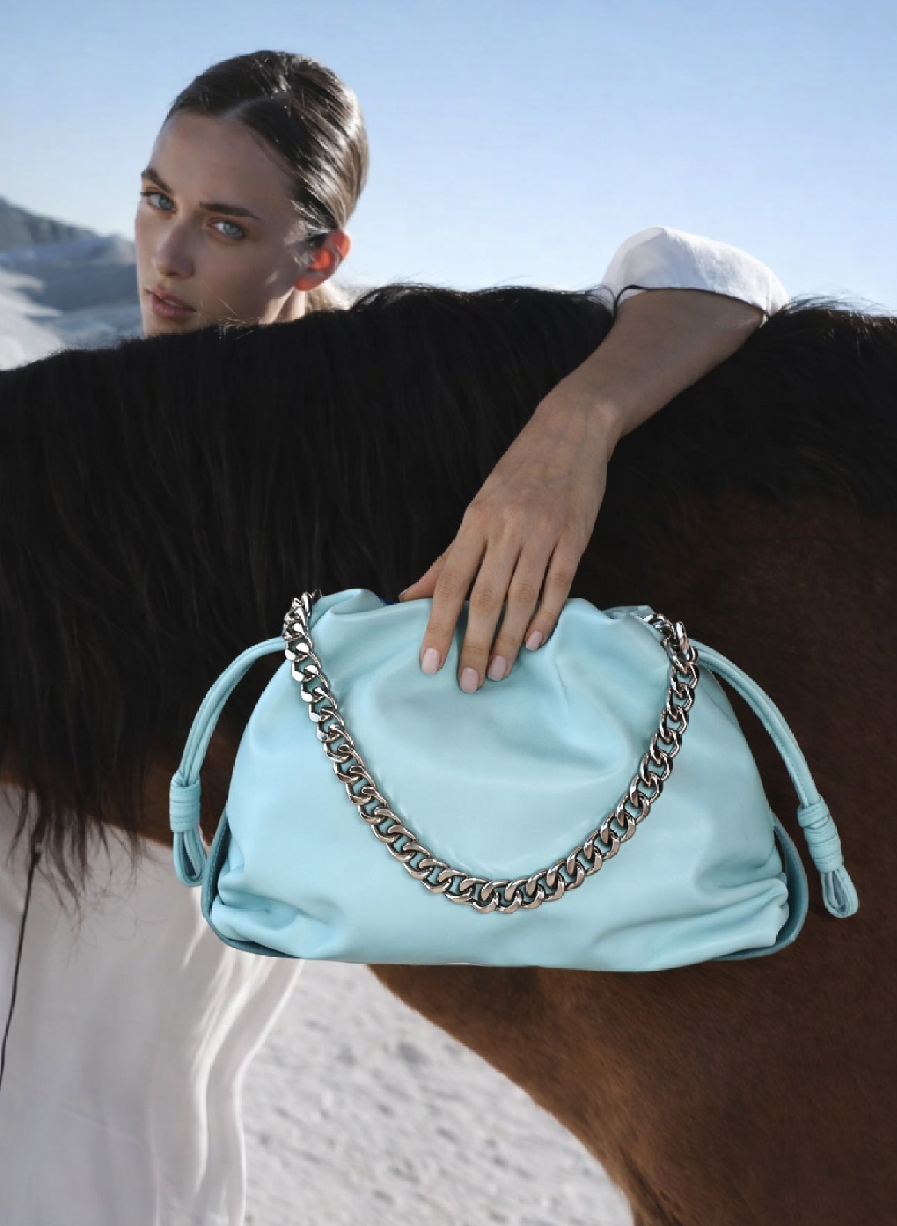 SKAI Blue Clutch