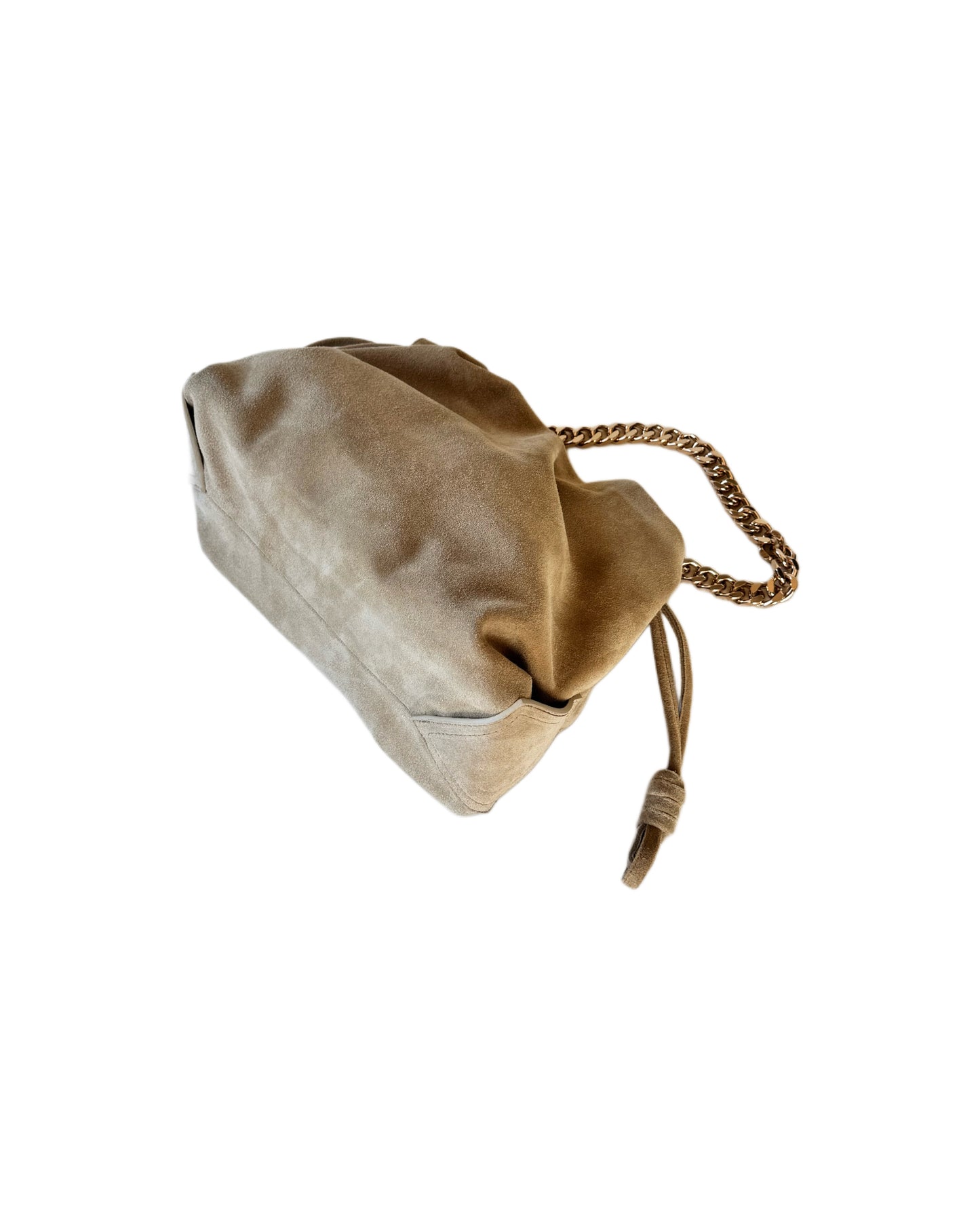SKAI Beige Suede Clutch