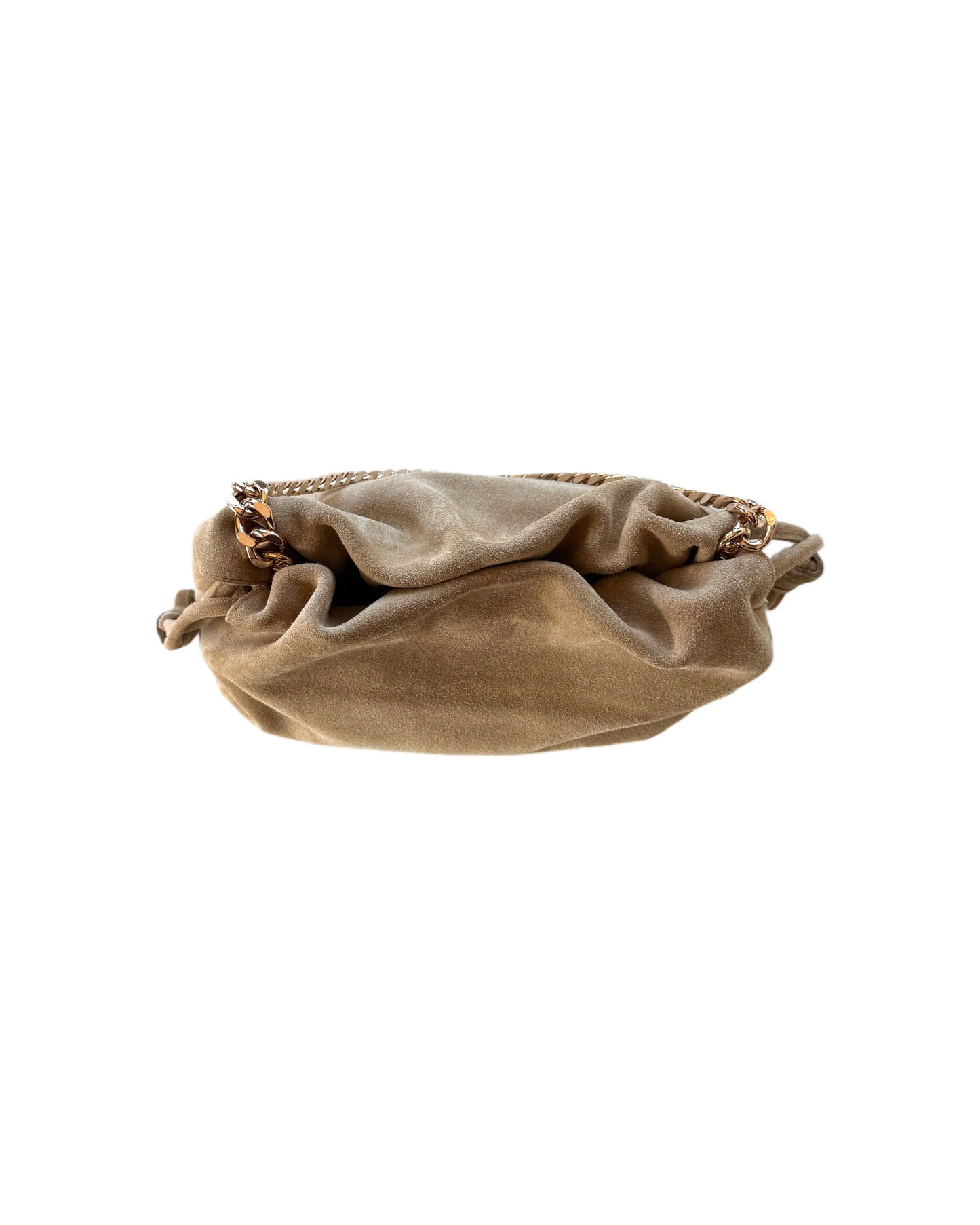 SKAI Beige Suede Clutch