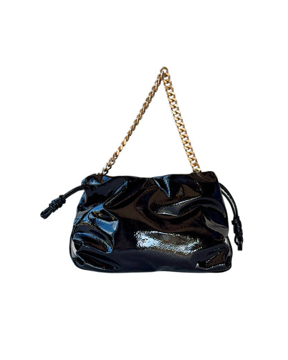 SKAI Black Patent Clutch