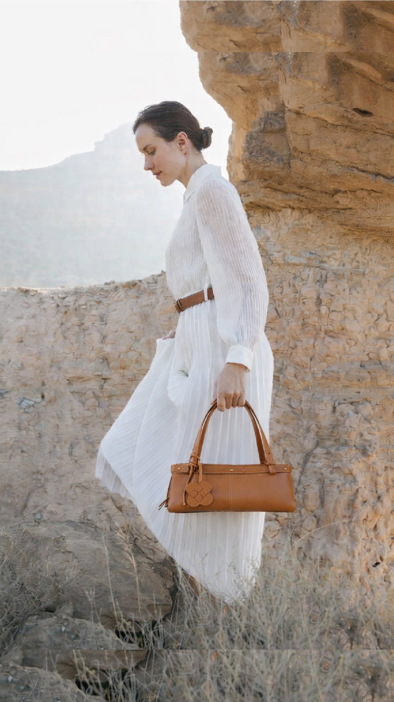 RACHEL East West Camel Bag